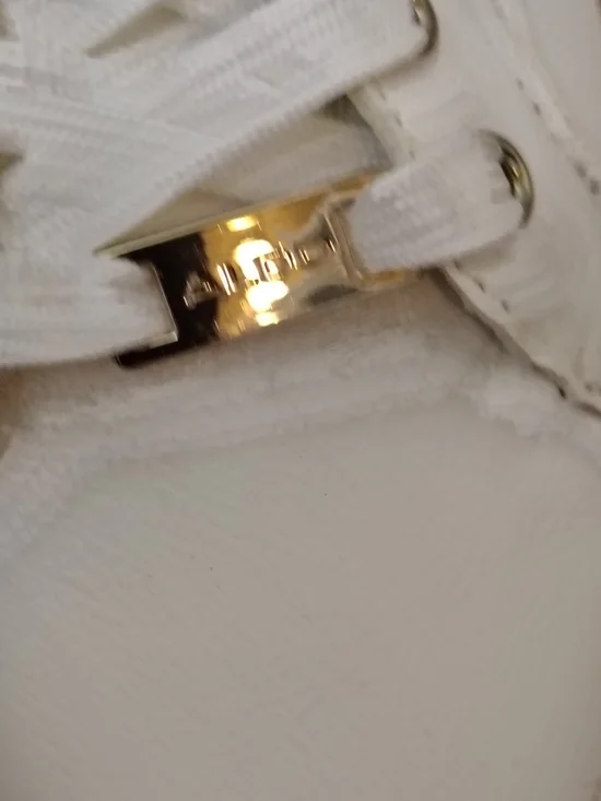 ALDO White Lace-Up Sneakers - Picture 5 of 6